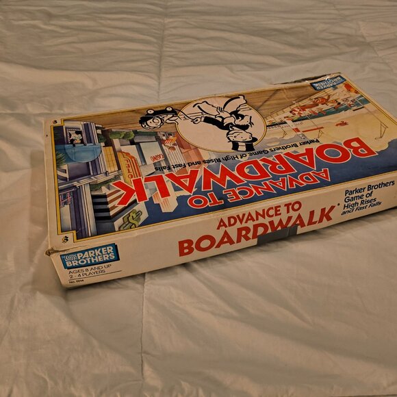 VINTAGE 1985 Parker Brothers ADVANCE TO BOARDWALK Board Game - Picture 2 of 15